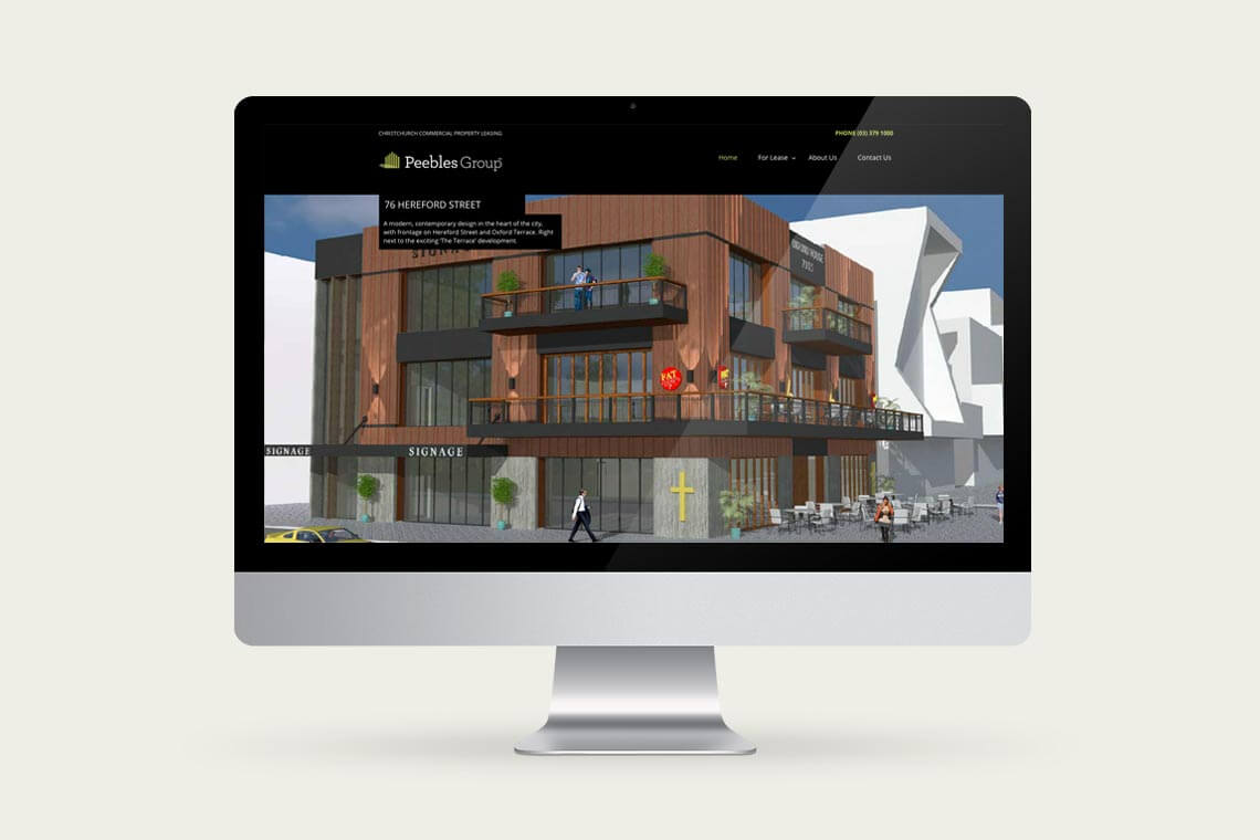 Peebles Property Group real estate website design